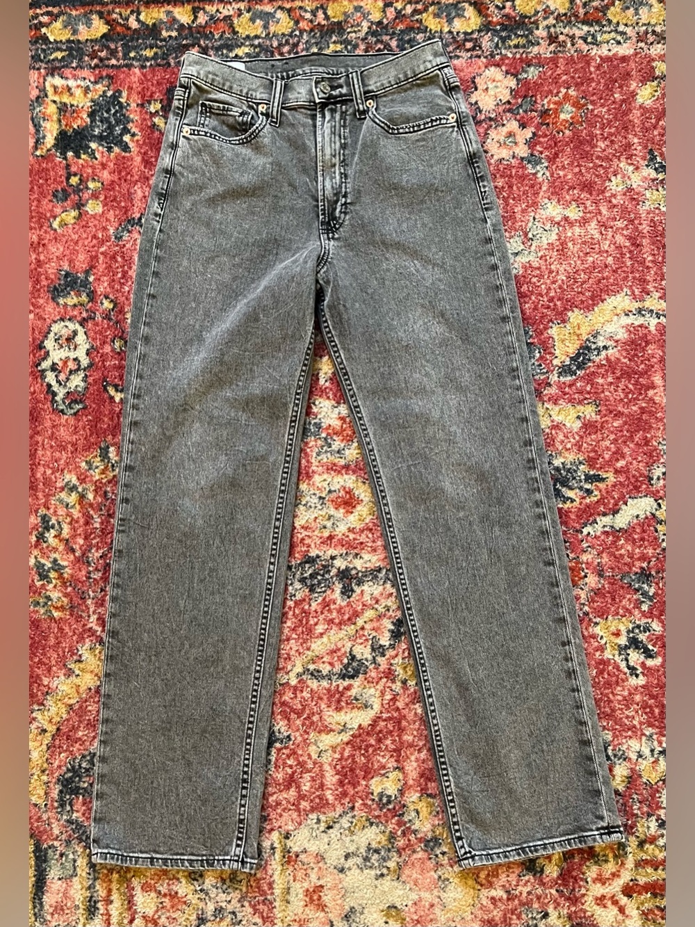 GAP Women’s 90’s Loose High Rise Washed Gray Jeans size 27